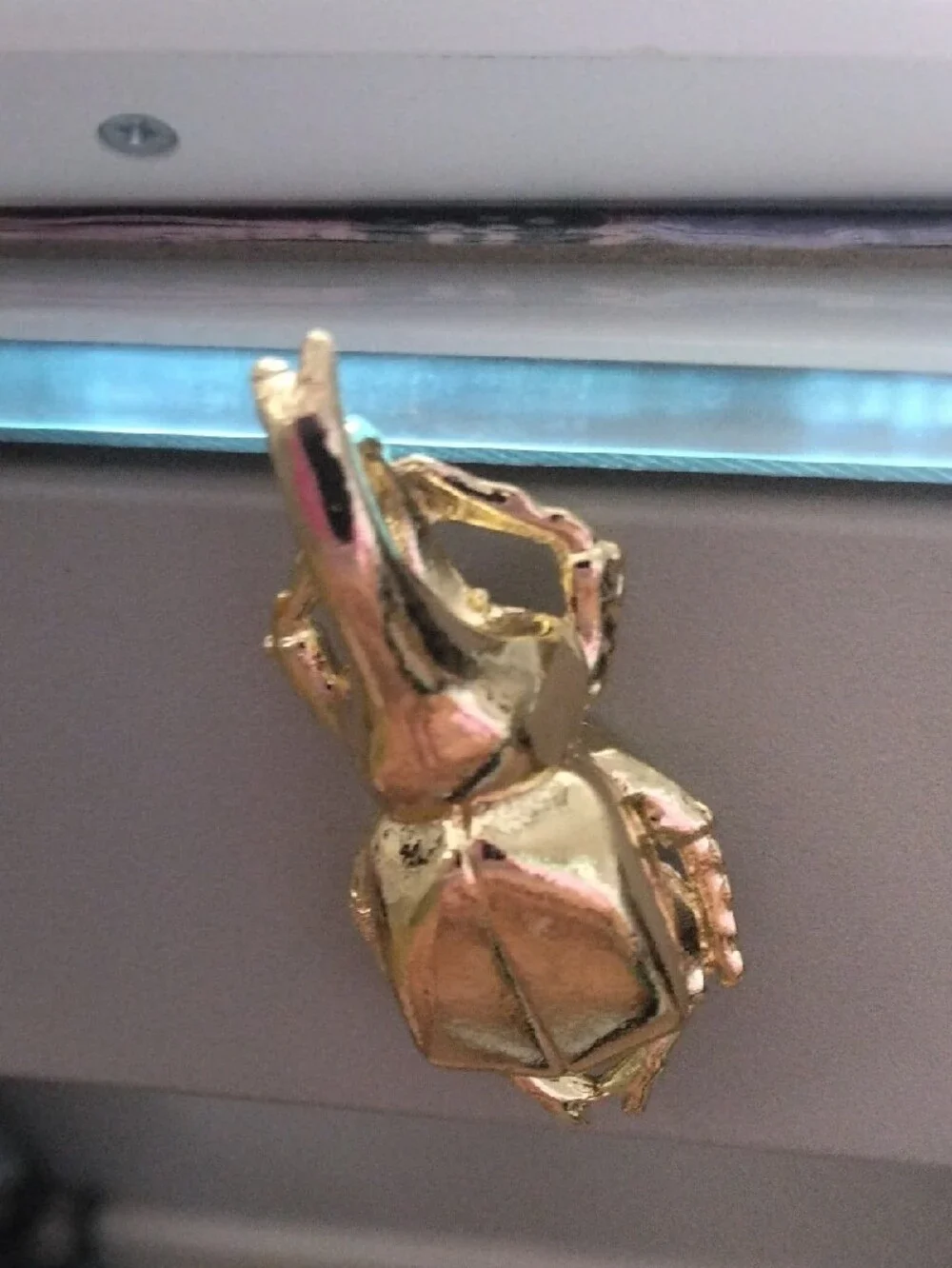 Gold Bee and Scarab Magnetic Wall Accents - Set of 4